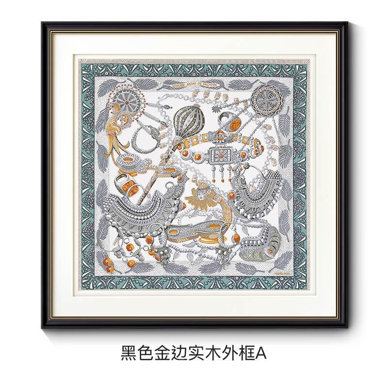 高档美式轻奢装饰画客厅现代抽象入户玄关卧室挂画餐厅Z画风格壁