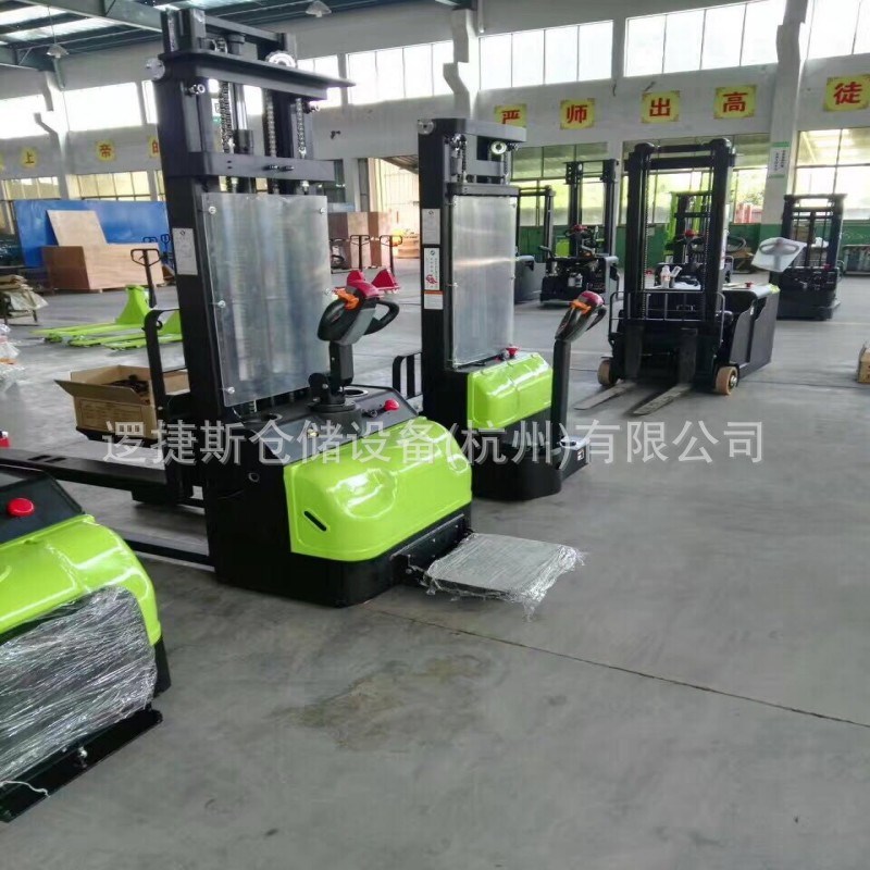 电动堆高车叉车液压装卸s升降铲车托盘搬运堆高机小型站驾式叉车