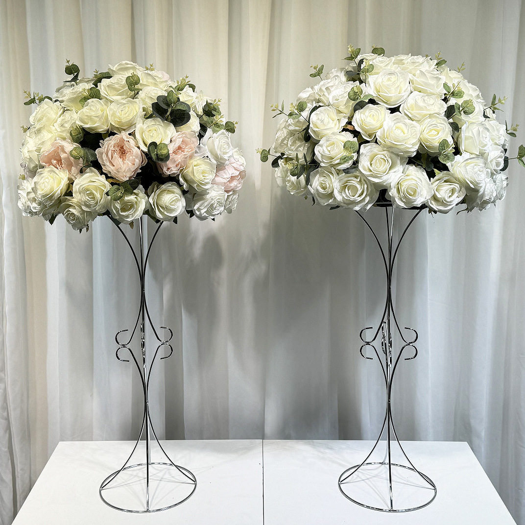 跨境仿真瑰花球婚庆舞台布置仿真花餐桌客厅展厅装饰用花球批发