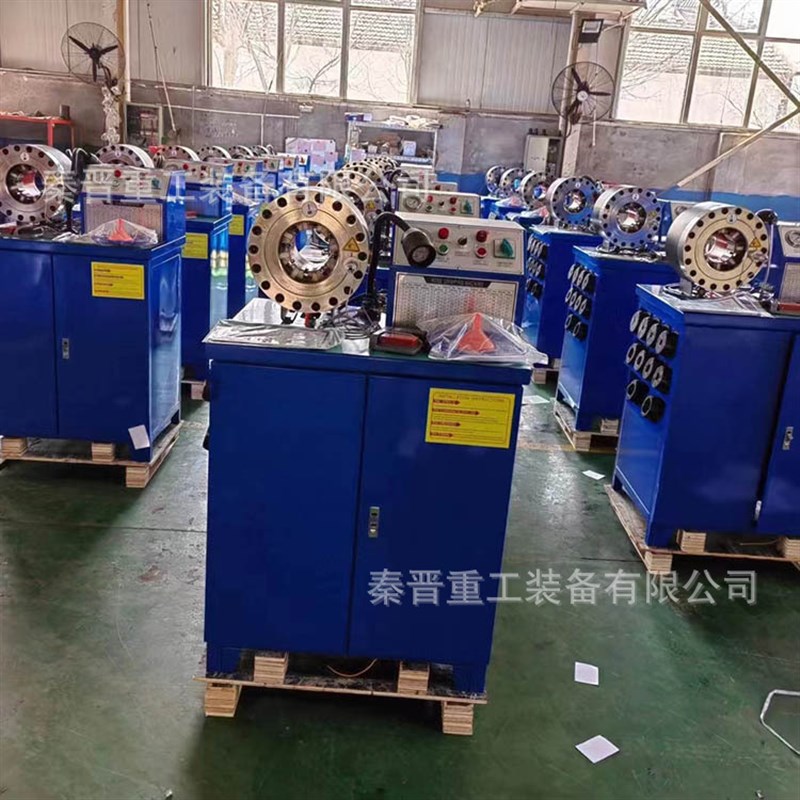 大口径铁管高压油管法兰立t式扣压机 2寸4寸6寸电动液压管缩管机