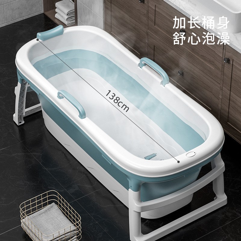 泡澡桶可折e叠免安装大人小孩加厚沐浴桶便携式家用大号成人洗澡
