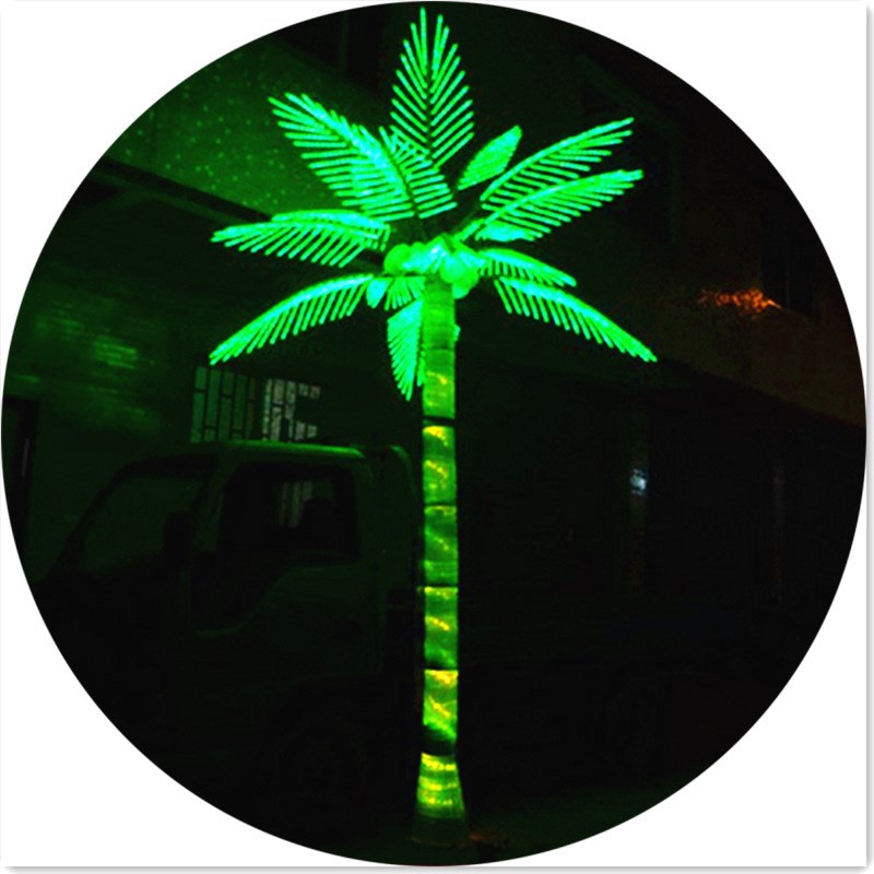 新颖同步变色LED椰子树灯 创意G景观装饰树灯多彩户外灯具