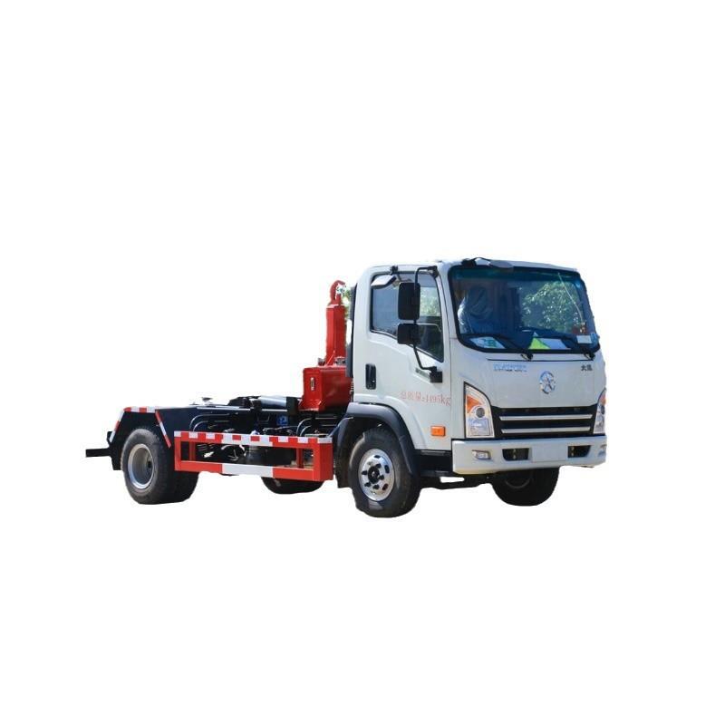 重庆大运蓝牌套臂垃圾车 建筑勾臂车生活垃圾车厢可卸式垃圾车