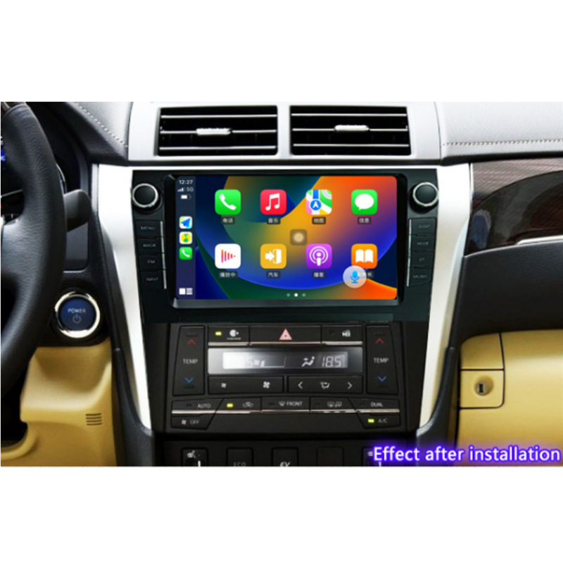 适用14-17款丰田凯美瑞安卓导航一体机9寸原车风格八核带Carplay