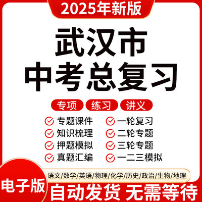 2025新版武汉初三中考数