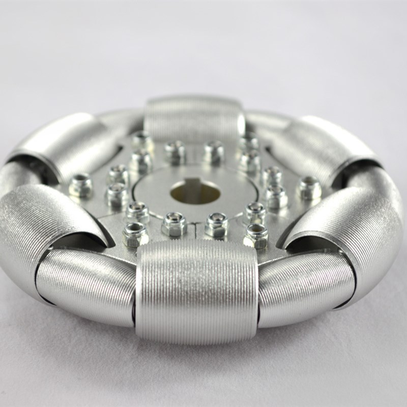 100mm铝全向轮(omni directxional wheels)单片90铝轮 14179S