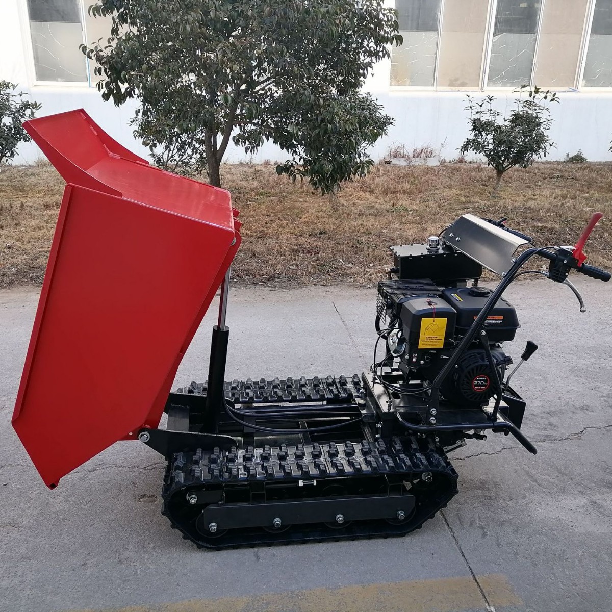 小型履带手推自卸翻斗车工地用