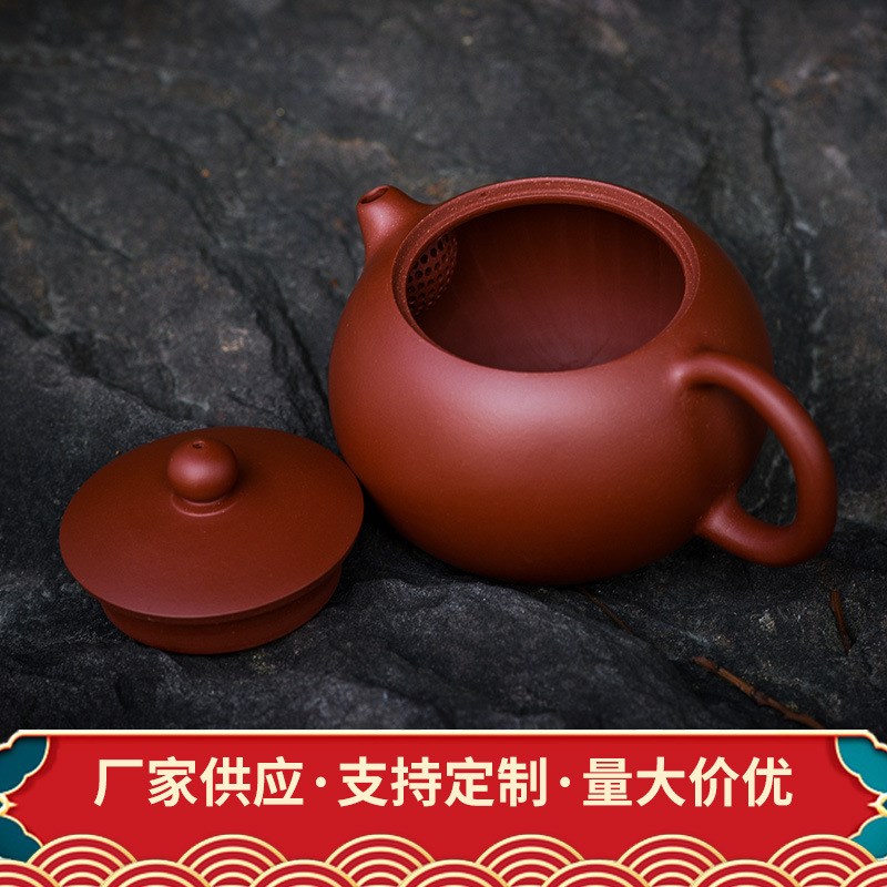 供货 朱泥倒把西施紫砂壶v纯手工正宗仿古紫砂壶茶壶套装茶具