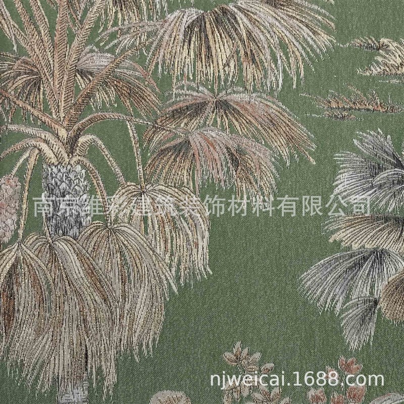 法帛/FABOIE 色织东南亚风提C花无缝墙布壁布 也枝 YAZEL