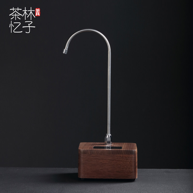 林子茶忆 桶装水抽水器实线无木上水电 家用电动充器式水泵吸水器