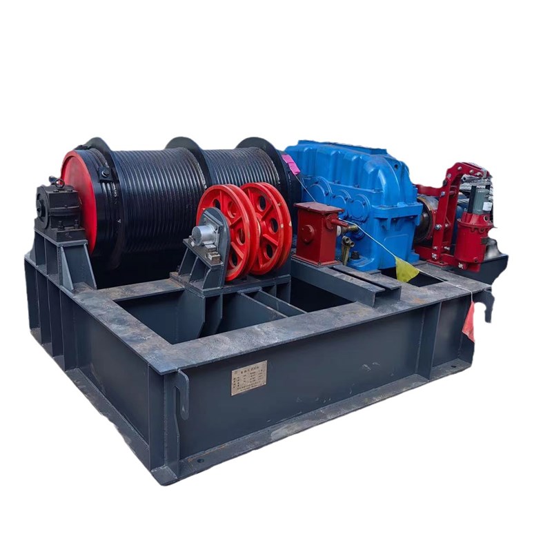 固定式闭式卷扬启闭机QPB-400KN 单H双吊点卷扬机 新型闭式卷扬机