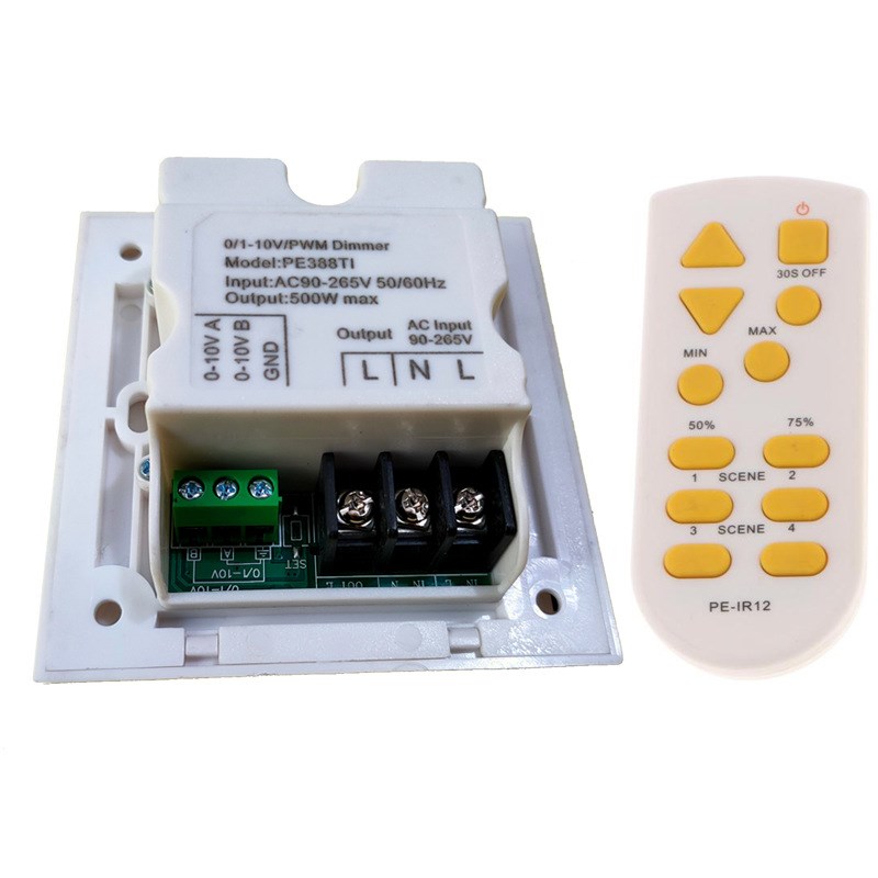 触摸面板无级e变光 红外遥控 110V 300W 后沿切相 LED调光器