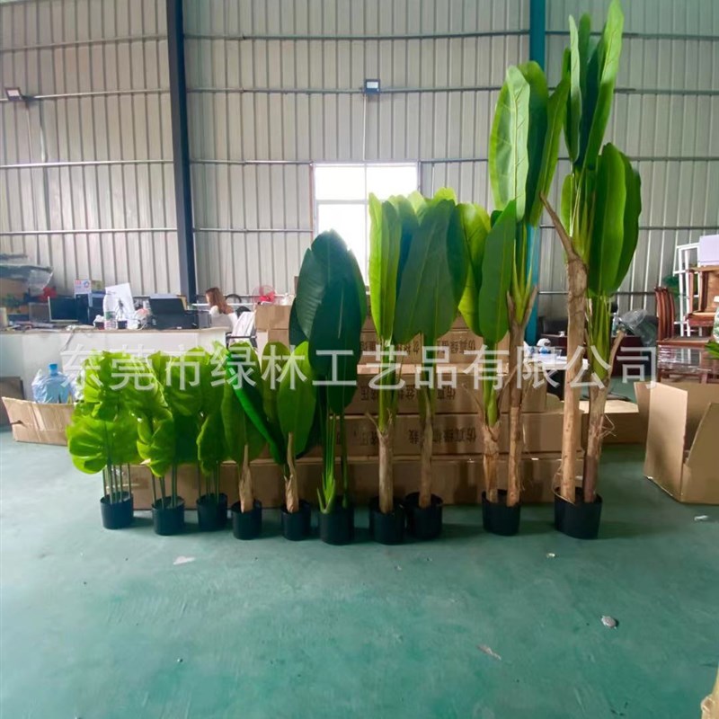 直销仿真芭蕉树芭蕉叶大芭蕉仿真B植物 酒店造景芭蕉 热带植物