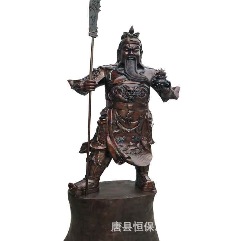 铜器制作纯d铜关公摆件铜关羽神像大中小九龙关公铜像摆件
