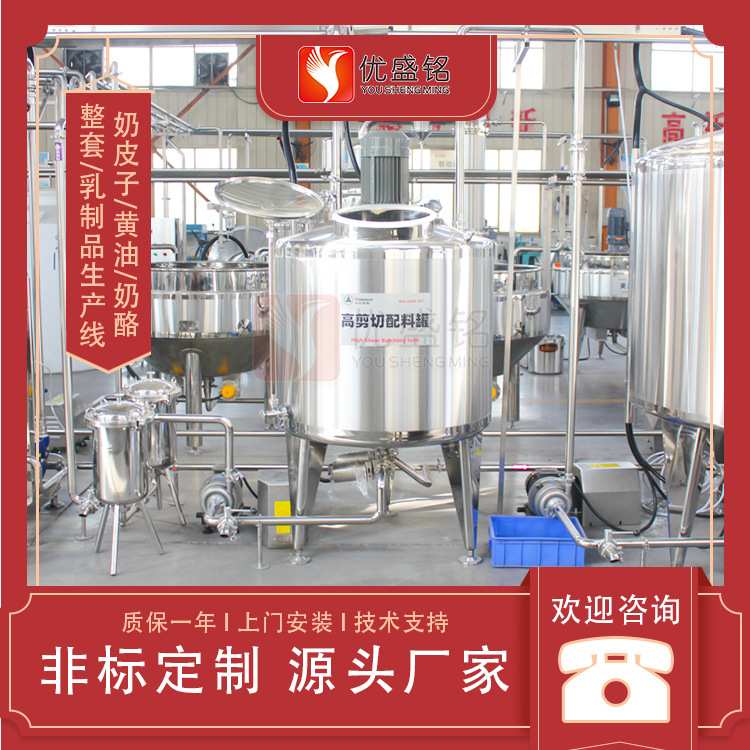 冰岛酸奶加工设备 低脂希腊发酵乳调配机器 冷萃酸奶压制机
