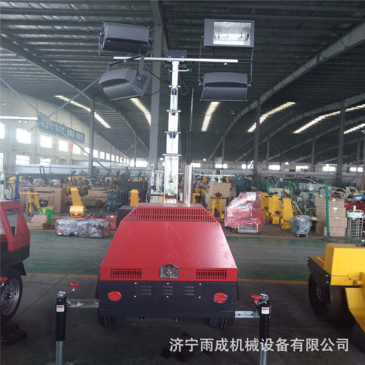 户外用自动升降汽油工作灯 应急抢险移动照明车 手摇球形月球灯