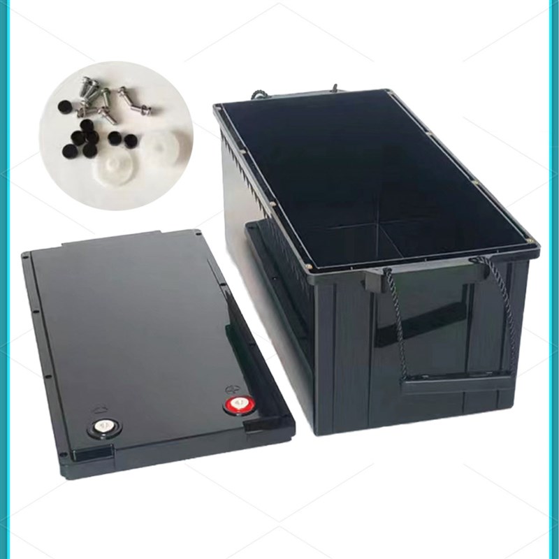 12V200AH-B螺丝款锂电池塑料外壳塑胶外壳防O水外壳12v电池电瓶盒