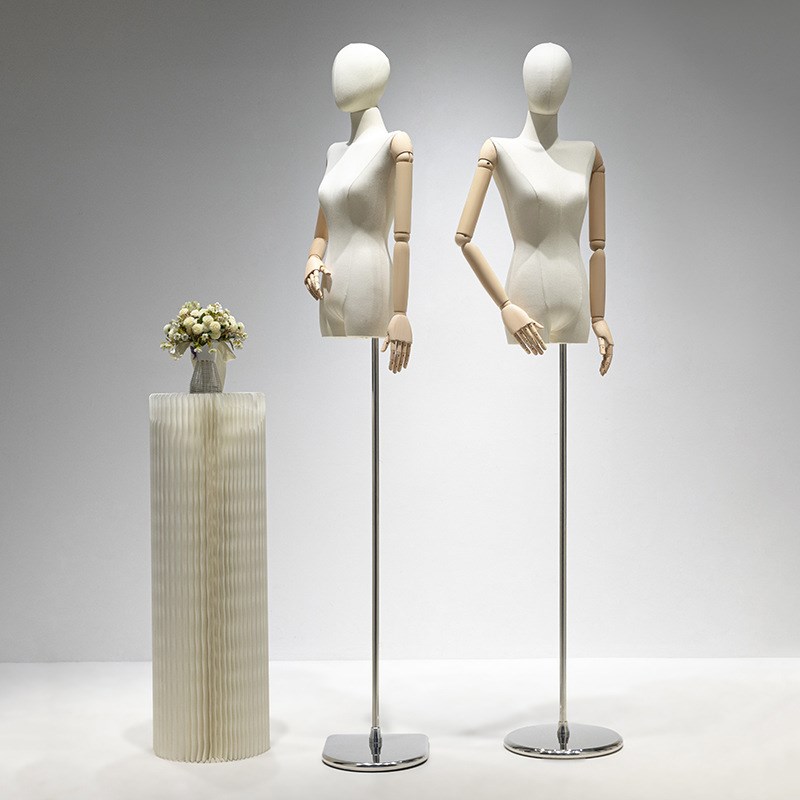 服装店韩版平肩模特道具女半身挂件D手橱窗人台模特人偶展示架全