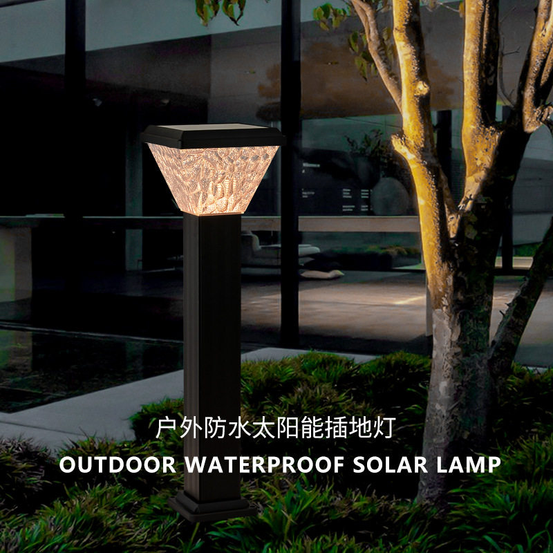 太阳能塑料LED草坪灯庭院别墅室外草坪防水景观灯庭院别墅灯饰