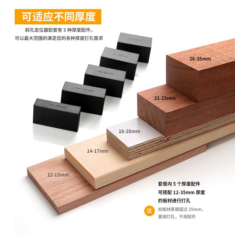 木工工具定位器木工打孔器进口工程塑料热处理钢套吴新工具堤旁树