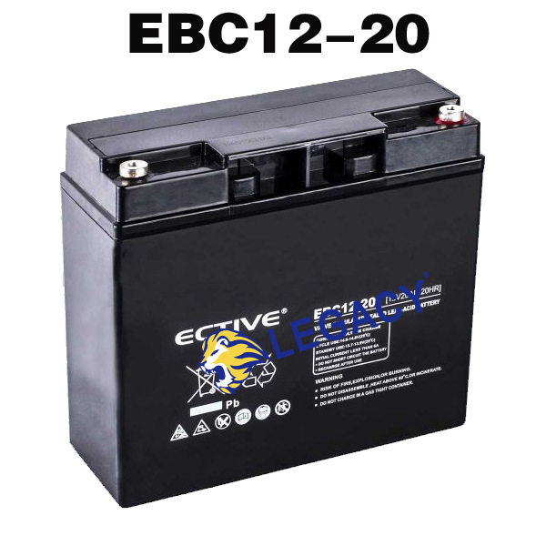 德国ECTIVE蓄电池 EBC12-20 备用电源 12V20AH 移动设备电池