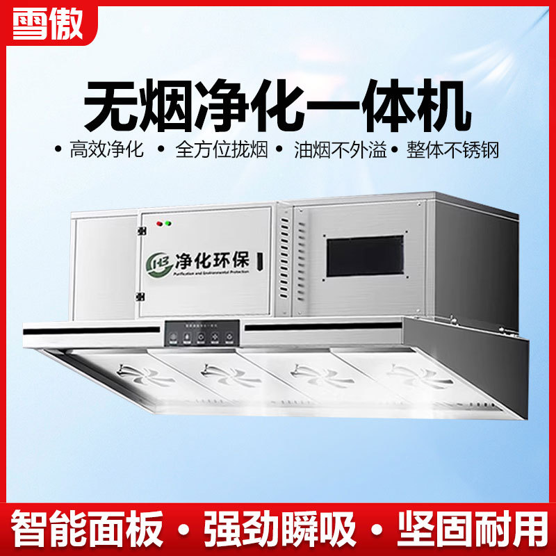 商用不锈钢油烟净化一体油烟机