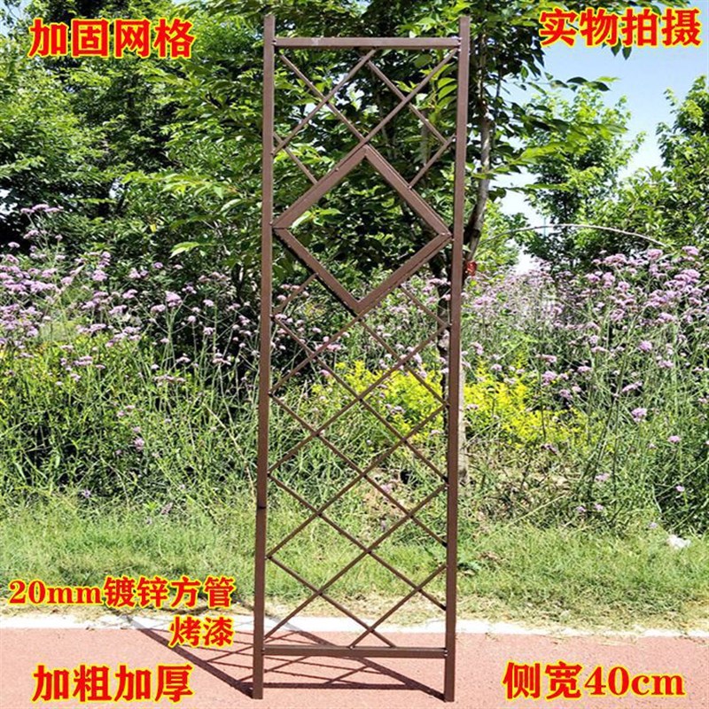 新款铁艺拱门欧式架子园艺户外庭院花架花园月季爬藤W架鲜花网格