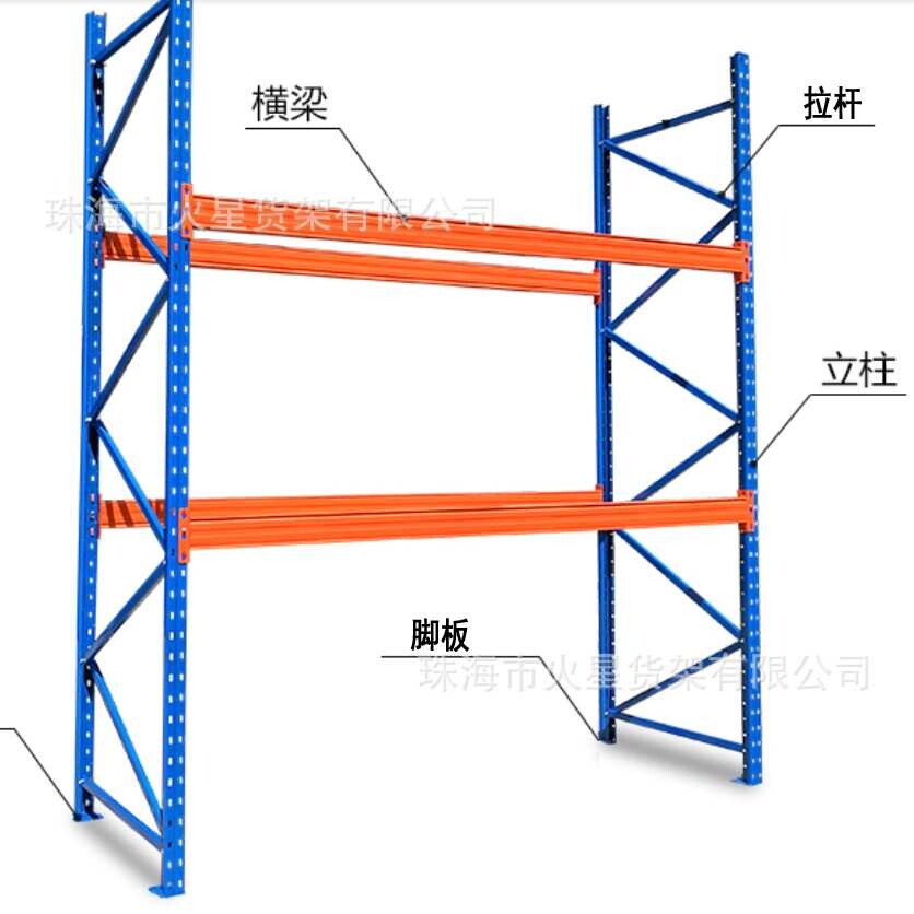 仓储货架重型货架横梁货架托盘货架叉车货架瓷砖货架层载重3吨
