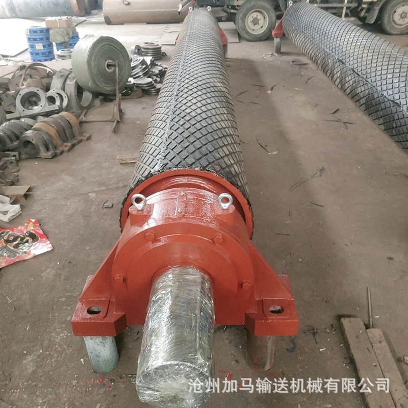 供应冷包胶滚筒油冷式电动滚z筒 改向滚筒输送带包胶传动滚筒