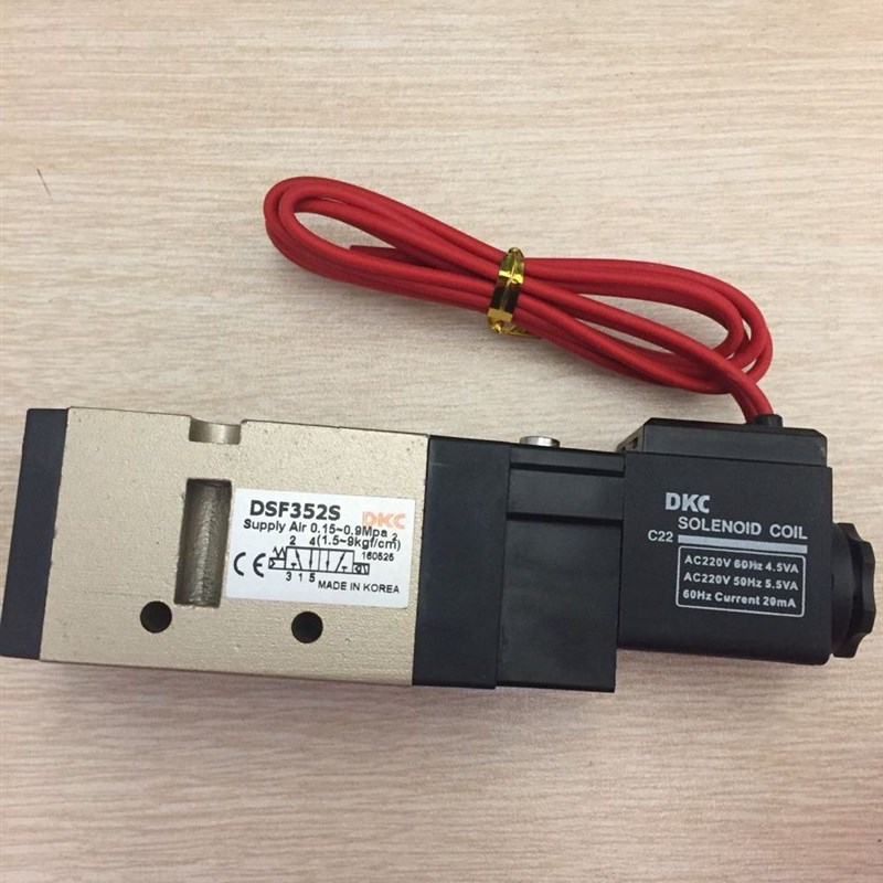 气缸二位五通电磁阀 先导电磁阀DSF352S 气动电磁阀AC220V