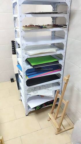 画室幼儿园机构4开4K卡纸分类架置物架货架多层架储物架陈列柜