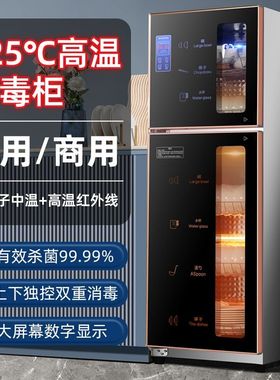 消毒柜家用小型立式桌面迷你台式双门高温厨房商用消毒碗柜
