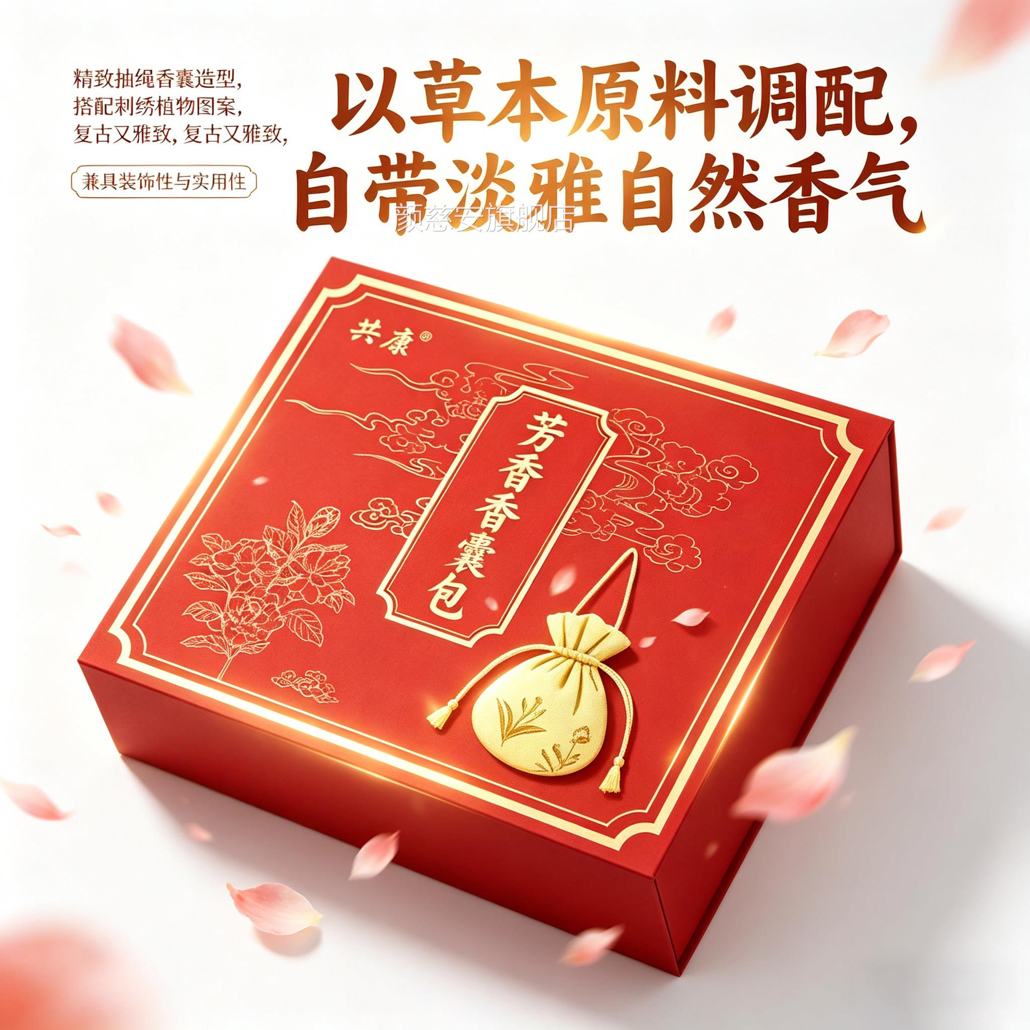 旗共康芳香香囊包官方舰店正品苍术白芷丁香香囊包精选草本6gm颜