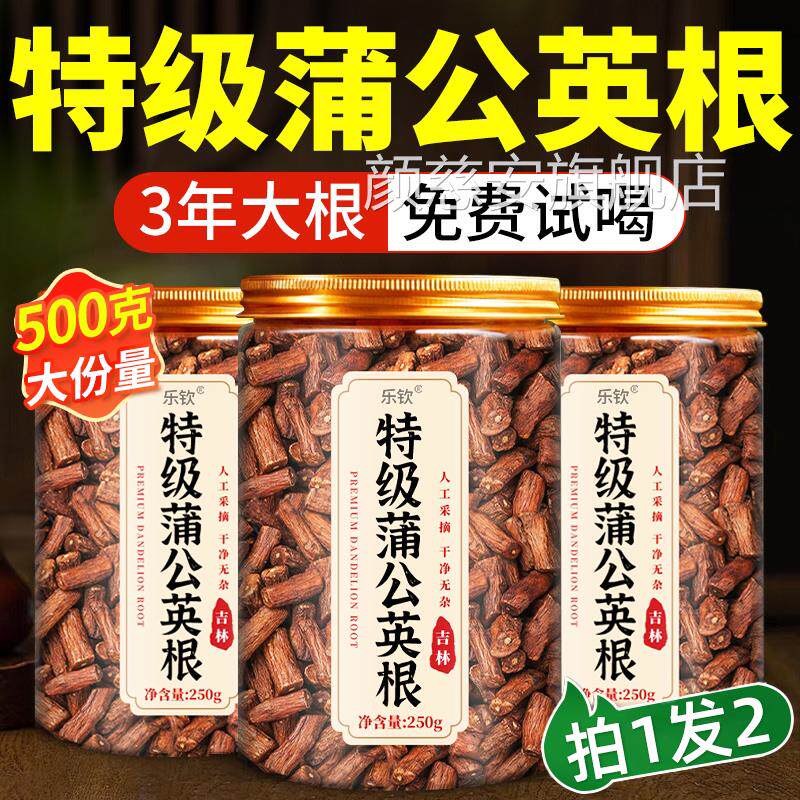 蒲长公英根茶白山天然野生中药材炒熟蒲公英去火官方旗舰店正品xl