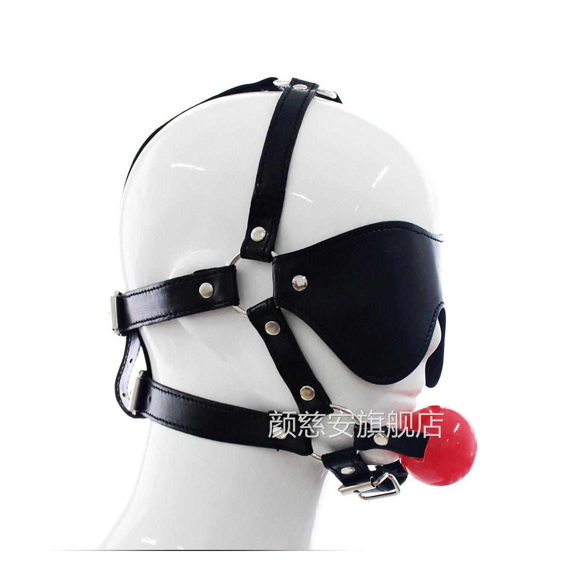 成人SM情趣用品马具型口塞球嘴噻堵嘴另类男用女口用器具眼罩玩具