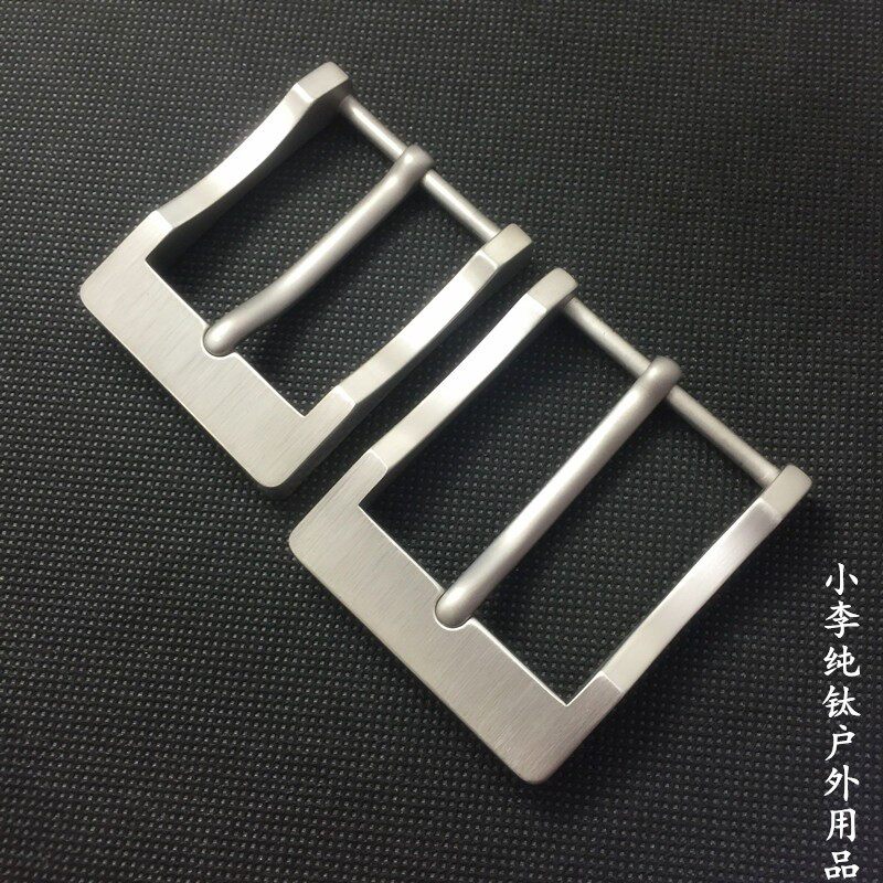 纯钛合金男士皮带扣头 针扣3.5cm女潮流超轻防过敏钛金属腰带扣环