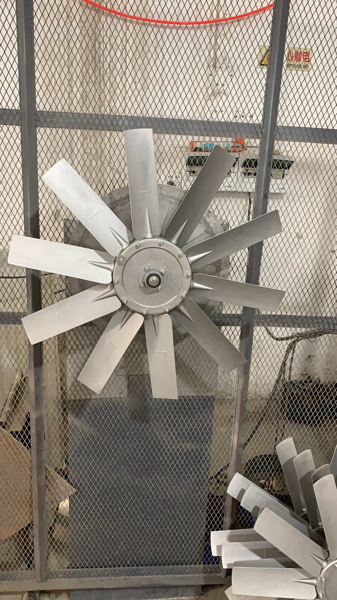轴流风机雾炮风机铝合金风叶扇叶高温防爆风叶单面10叶铸铝风叶