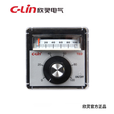 C-Lin欣灵牌TED-2001 K E TED-2002 CU50 指针式温控表温控器