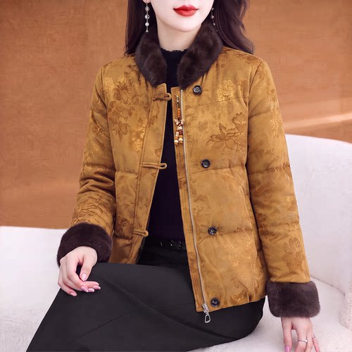 米芳艳新中式棉服轻奢高级感外套