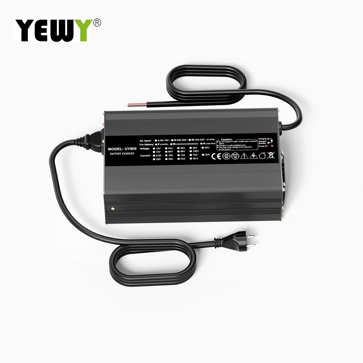58.4V15A16串磷酸铁锂电池铝合金外壳充电器