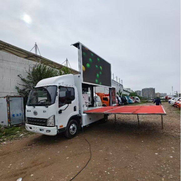 LED舞台车 大篷车巡展国六排放景川供移动广告车