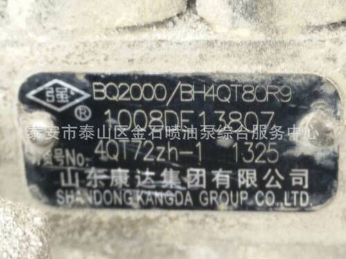 BQ2000系列 喷油泵总成 BH4QT80R9 康达喷油泵 4QT72zh-1 现货