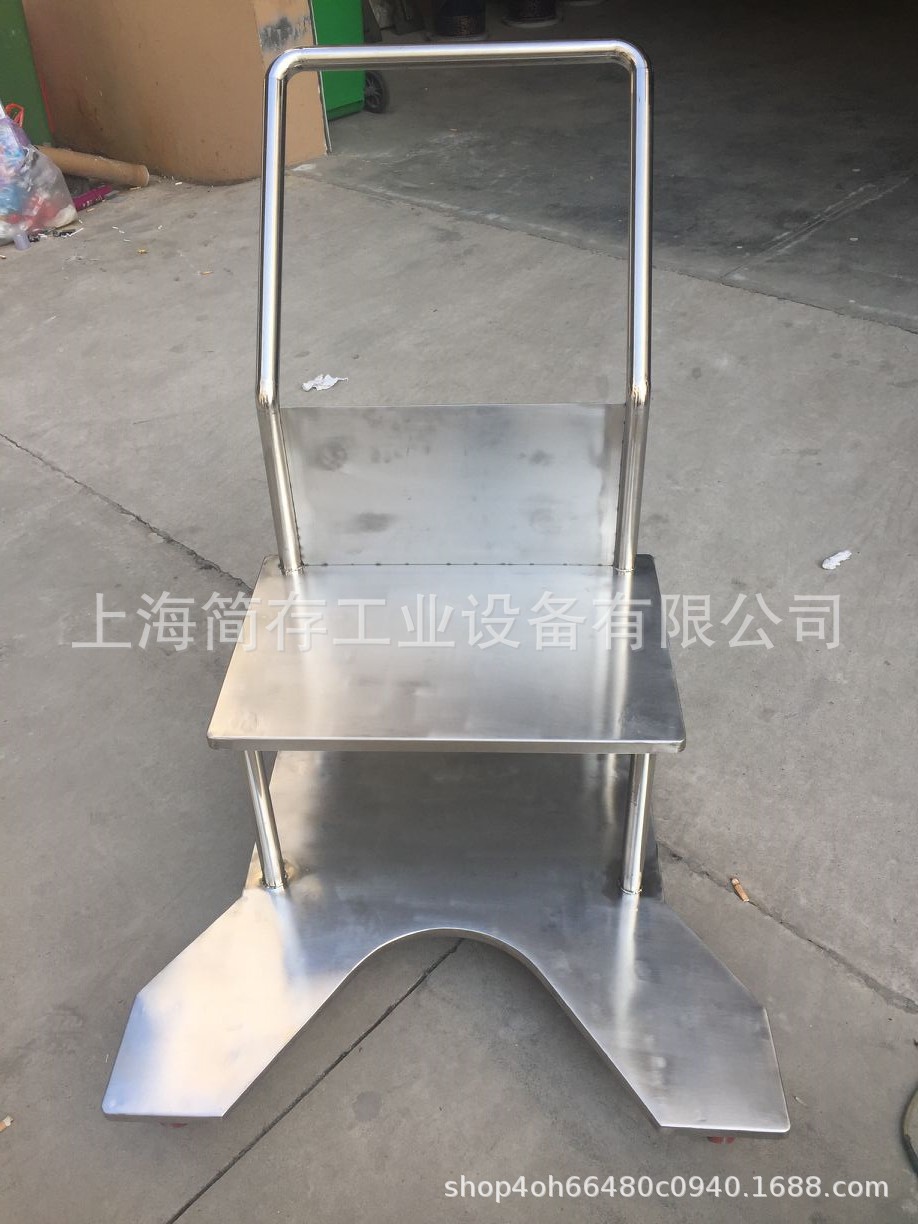 非标制作304不锈钢双层工具车 托盘无尘车间专用推车酒店搬运车