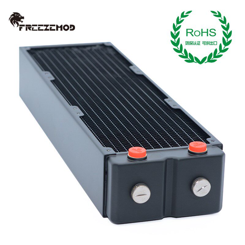 FREEZEMOD工业水冷三层65MM厚铜排TSRP-HP65-360散热排紫铜翅片