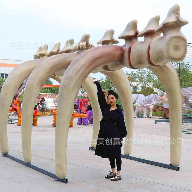 主题乐园景观雕塑网红打卡设备景区规划设计创意引流产品恐龙骨架