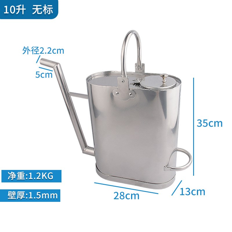 防爆铝制加油桶 加油站便携式长嘴加油壶10升汽油柴油X桶 汽车油