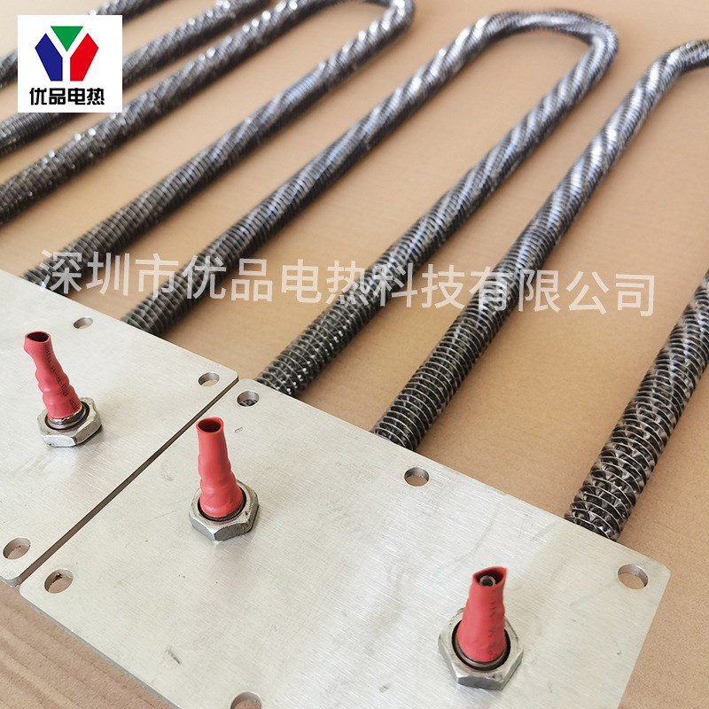 U型M型翅片散热片不锈钢干烧电热管翅片M加热管不锈钢电加热管