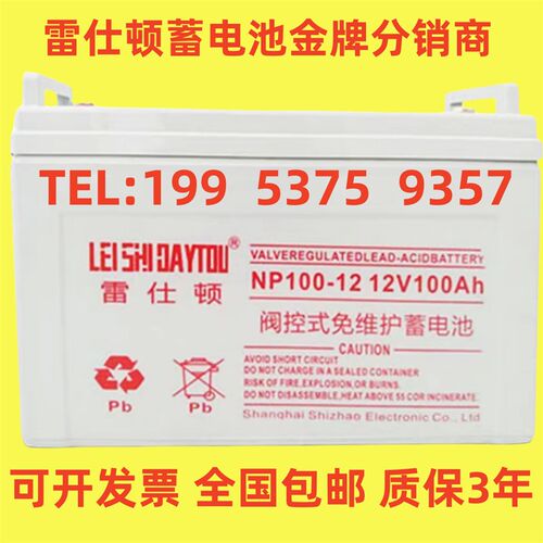 LEISHIDAYTOU雷仕顿蓄电池NP100-12免维护12V100AH 直流屏UPS/EPS