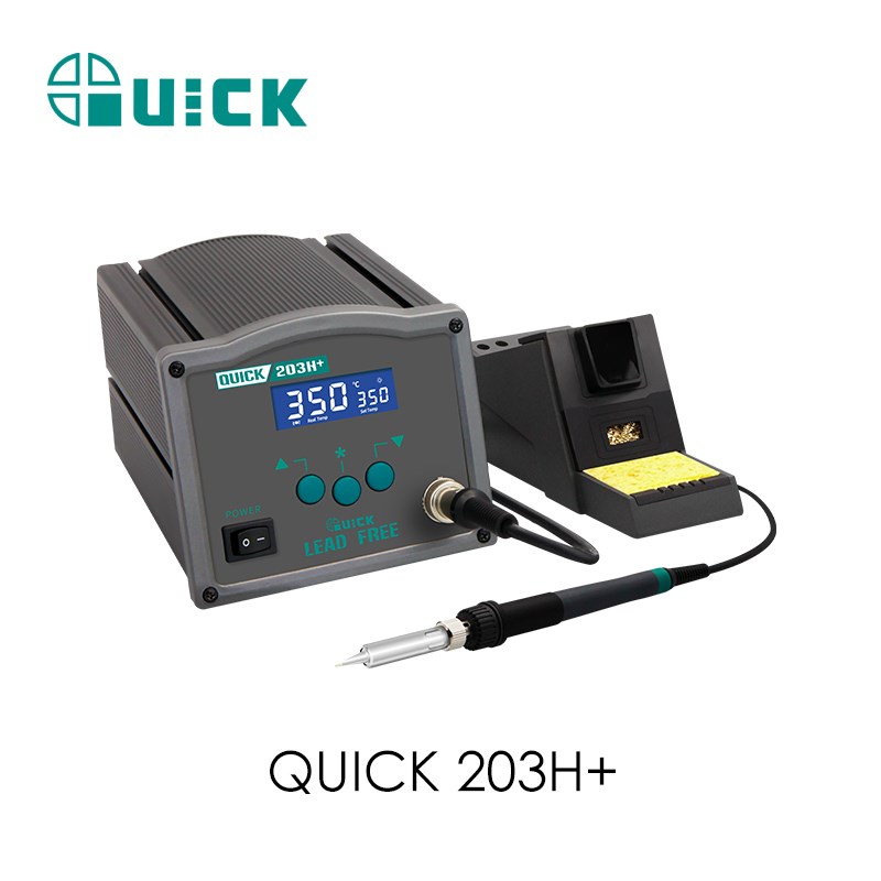 QUICK快克203H+智能无铅焊台205H+数显高频恒温电烙铁