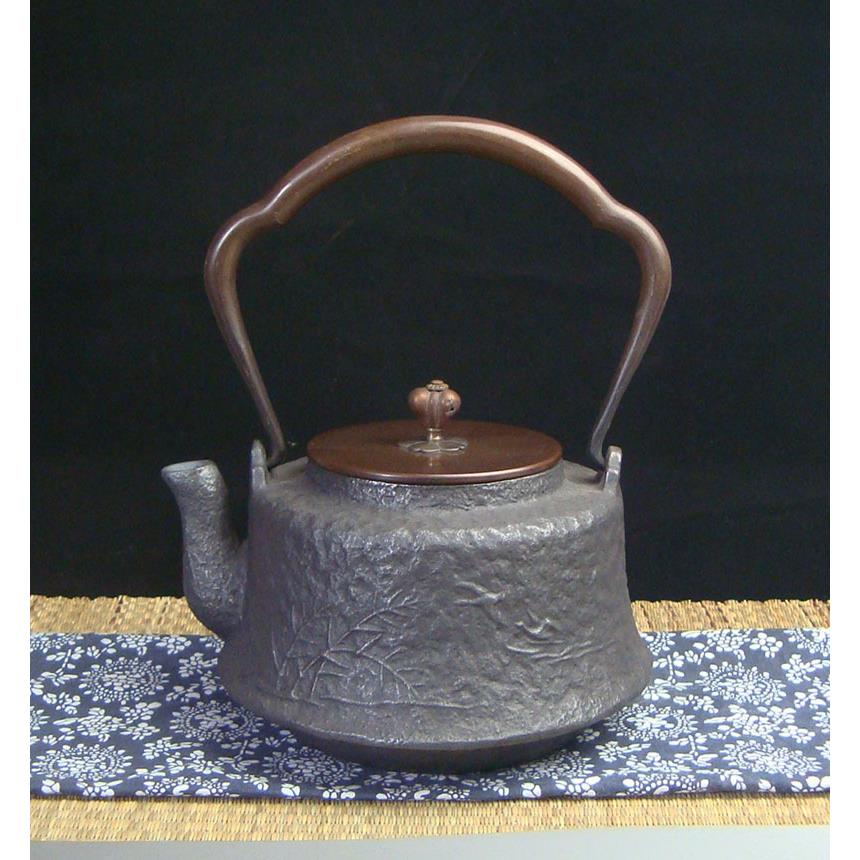 驰泰铁艺茶壶【荷塘飞燕】老铁壶南部铁瓶煮茶铁壶手工铁壶无涂层